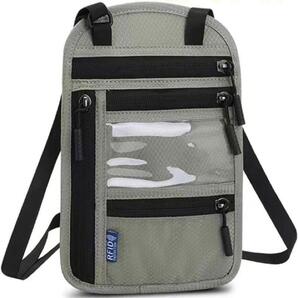 パスポートケース 首下げ トラベルポーチ IDカード クラッチバッグ 軽量 防水