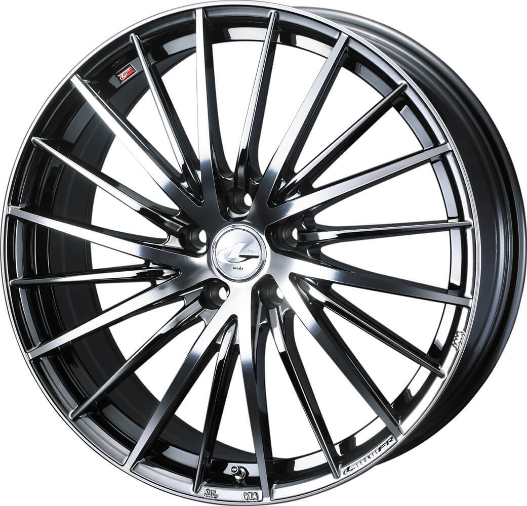 WEDS ウェッズ LEONIS FR ホイール 21インチ 5H120 8.5J+42 4本 5穴 レオニス ブラックメタルコート/ミラーカット BMCMC