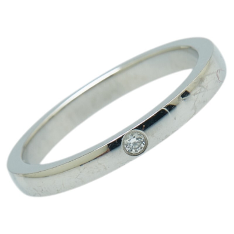 カルティエ 1Pダイヤ リング 指輪 #47 Pt950 プラチナ レディース CARTIER 【中古】