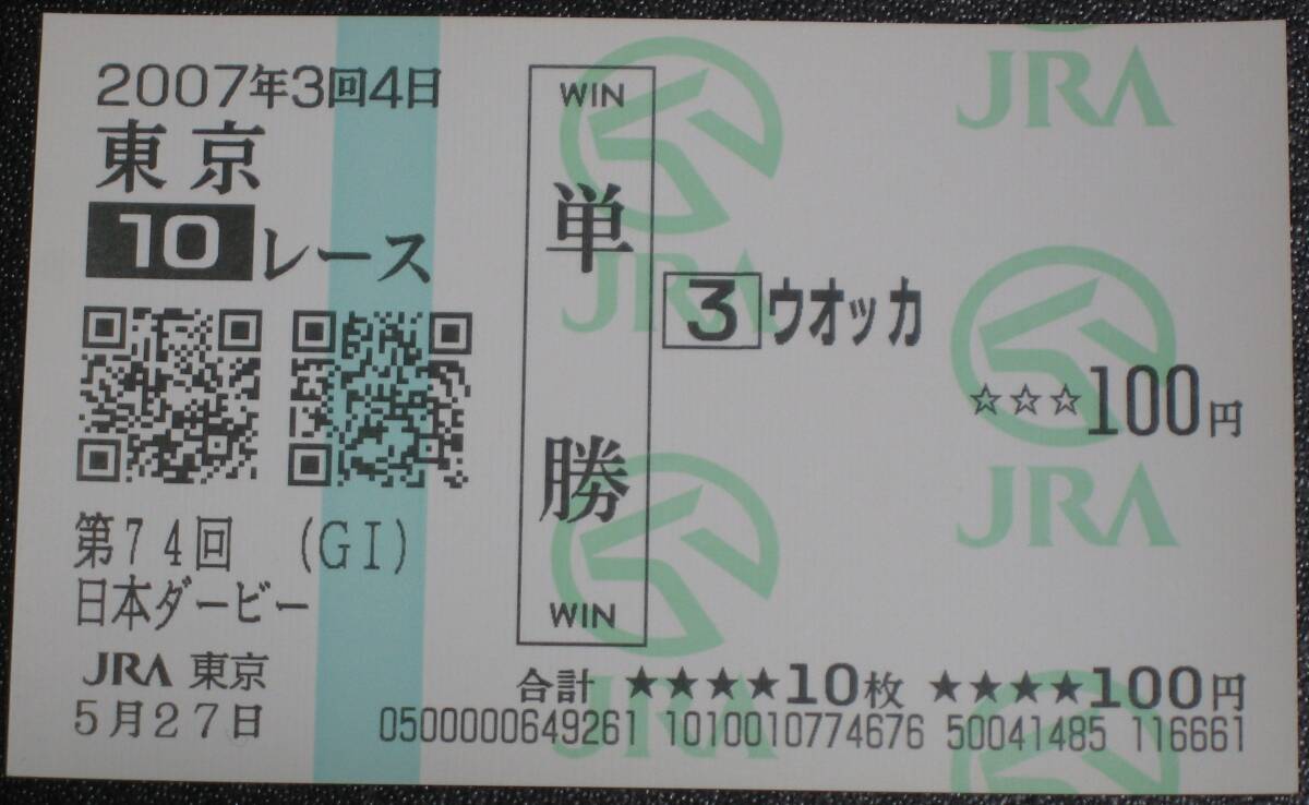 ウオッカ第74回日本ダービー/馬券ポーチ | 馬site グッズを買っ