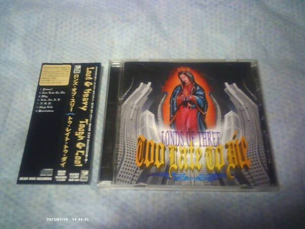 送料込み CD LONDS OF THREE ロンズ・オブ・スリー Too Late Too Die トゥ・レイト・トゥ・ダイ