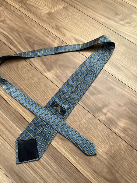 美品 CLUBLAMER クラブラメール ネクタイ ネイビー ウィンドーペン チェック ブリティッシュ レトロ クラシック トラッド 百貨店