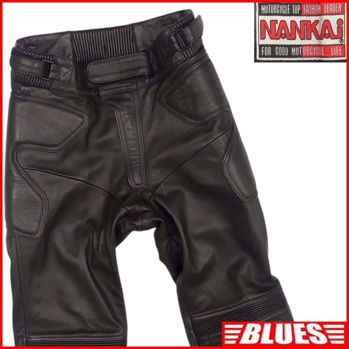 即決 NANKAI レザーパンツ L 南海部品 ナンカイ メンズ 黒 本革