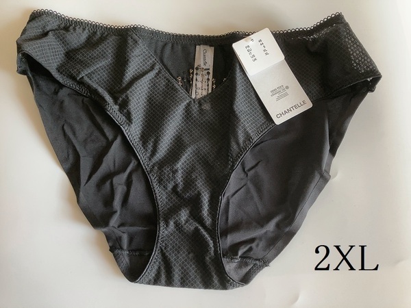 2XL★Chantelle シャンテル フランス高級ランジェリー ショーツ黒
