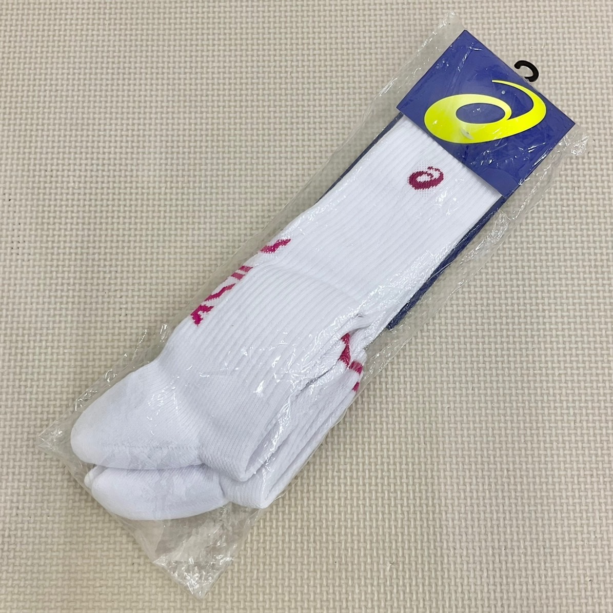 レア asics ニューハイソックス 20〜22cm 当時物 デッドストック