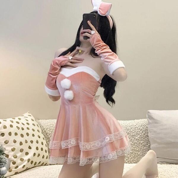 コスプレ サンタ レディース ピンク ミニスカート セクシー イベント パーティ
