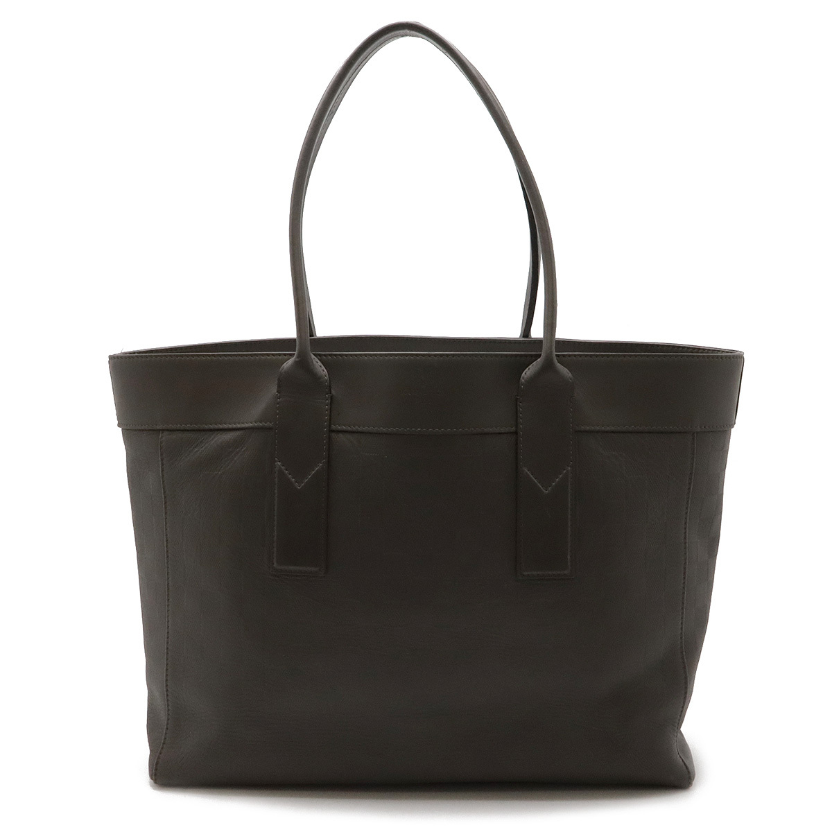 LOUIS VUITTON ルイ ヴィトン ダミエアンフィニ カバ ヴォワヤージュ トートバッグ ショルダーバッグ レザー バサルト ブラウン系 N42243