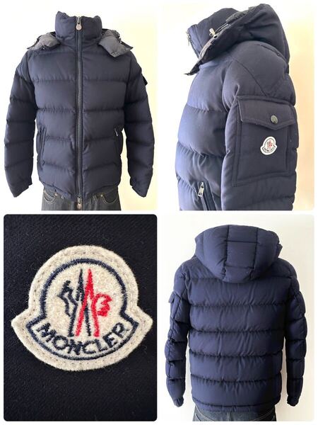 本物 美品 国内正規品 MONCLER モンクレール MONTGENEVRE モンジュネーブル ダウンジャケット ダークネイビー 1 MAYA マヤ 定価:380,600円