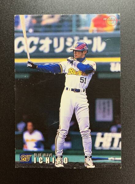 イチロー プロ野球カード 99 サイン 198 オリックス・ブルーウェーブ Baseball Card ベースボールカード カルビー レトロ