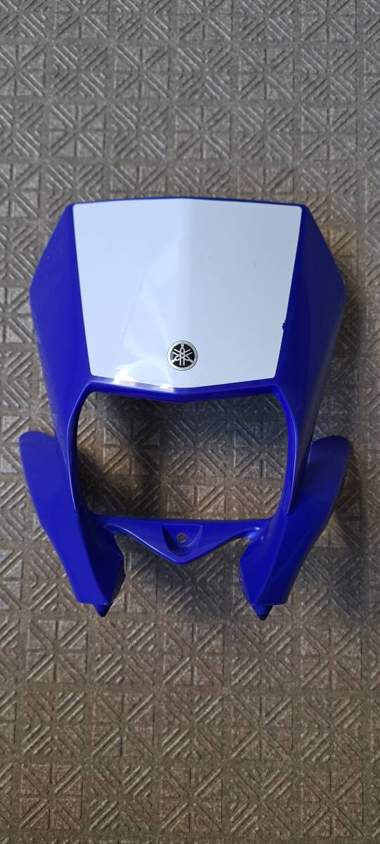 ヤマハWR250Xヘッドライト付きフロントカウル 逆車外し青 - メルカリ