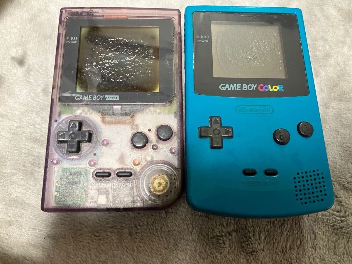 ☆31-2316】□中古□ゲームボーイポケット 箱・ケース付 本体