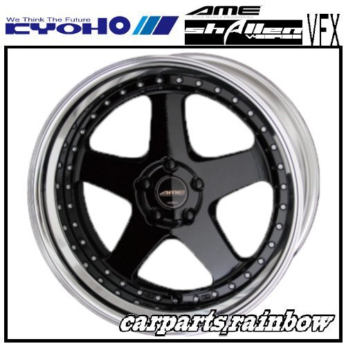 ★KYOHO/共豊 シャレン/SHALLEN VFX 20×11.0J/11J 5H 114.3 HI-Disk -3~48★ディスク:ブラック★新品 4本価格★