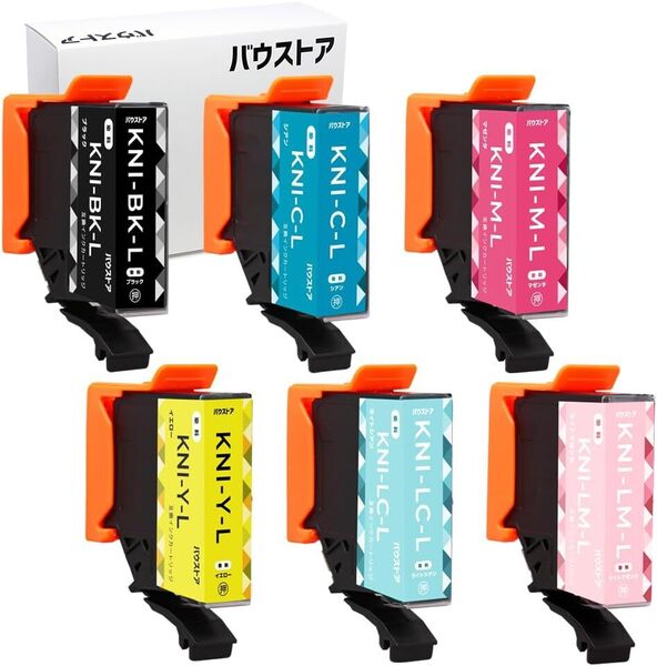 バウストア KNI-6CL-L ( カニ )互換インク 6色セット EP-887AW / EP-887AB / EP-887AP シリーズ対応 EPSON用 エプソン用