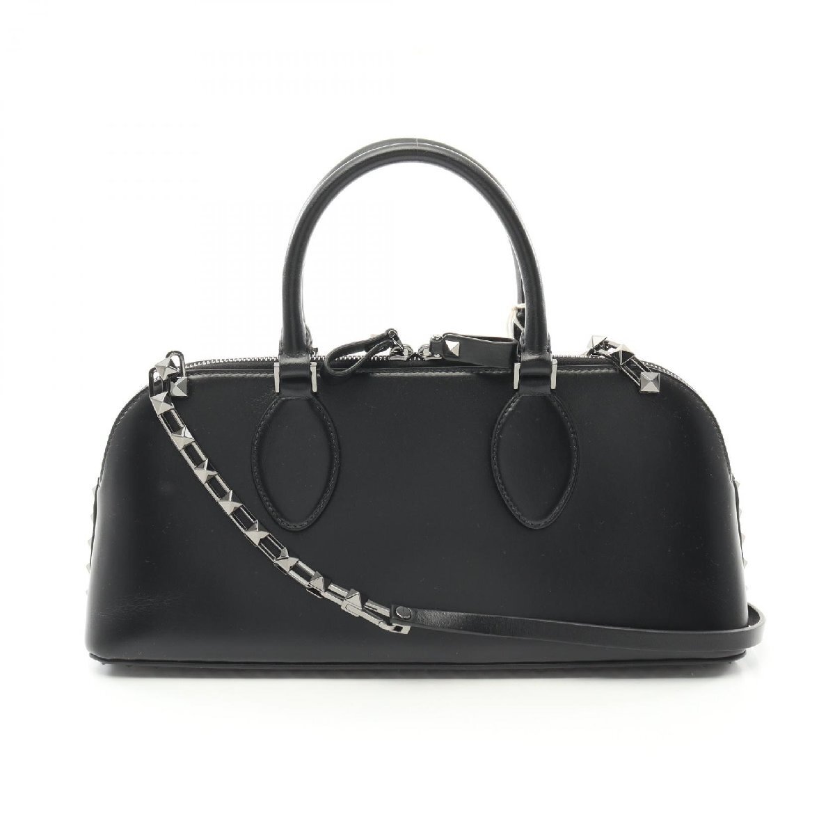 ヴァレンチノ ロックスタッズ ブランドオフ Valentino レザー ハンドバッグ レザー レディース