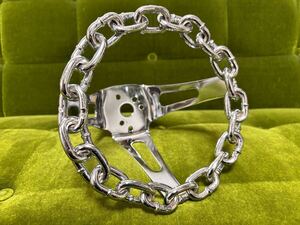 ★送料無料 8インチ チェーンステアリング ローライダー デイトン ゼニス ハイドロ シボレー カプリス モンテカルロ エルカミーノ リビエラ