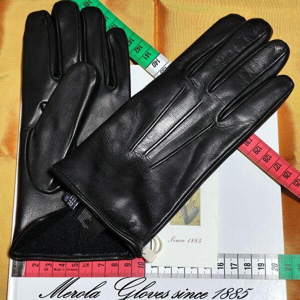初売り メローラ ナッパ黒 カシミア黒 グローブ 革手袋 MEROLA
