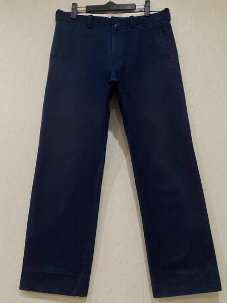 YAECA ヤエカ CHINO CLOTH PANTS 13608/チノパンツ/サイズ72/ネイビー