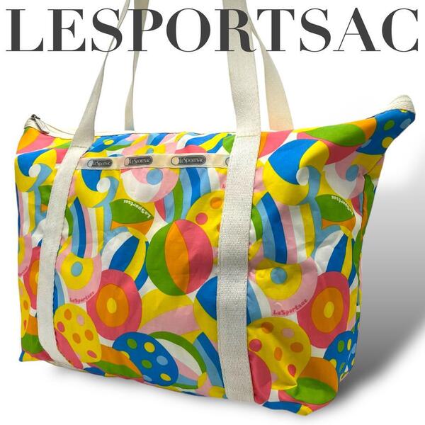 LESPORTSAC レスポートサック ショルダーバッグ A4ナイロン 総柄