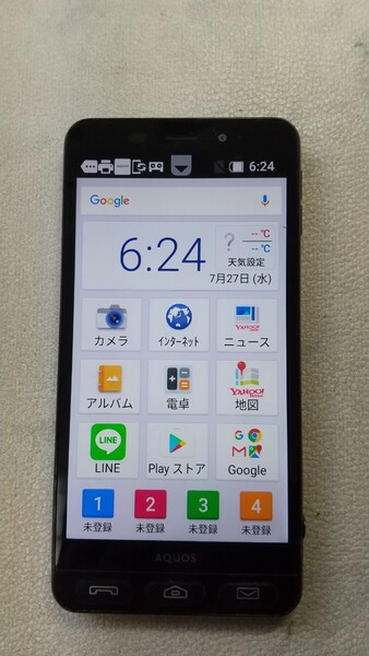 S1087 Softbank シンプルスマホ3 509SH AQUOS SHARP シャープ 4G android 簡易動作確認&簡易清掃&初期化OK 判定〇 送料無料 現状品