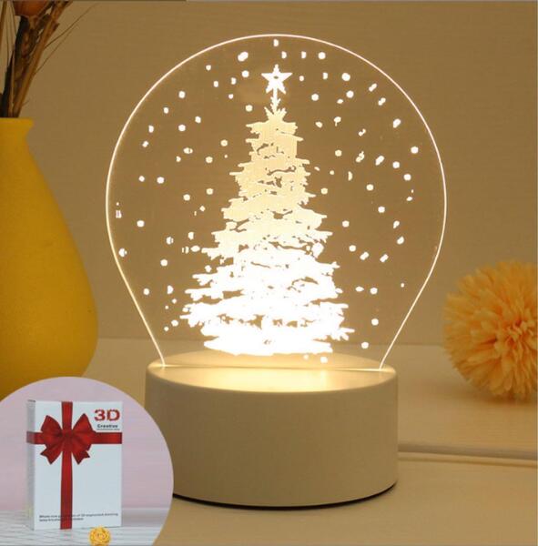 クリスマス 3Dライト 照明 間接照明 クリスマスツリー インテリア 玄関 リビング 寝室 子供部屋 LED USB