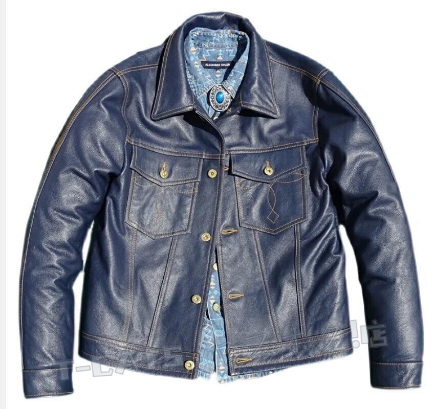 美品 サイズ50 FREEDOM レザージャケット ドミネーター ロイヤルブルー 美品 サイズ50 FREEDOM レザージャケット ドミネーター ロイヤル