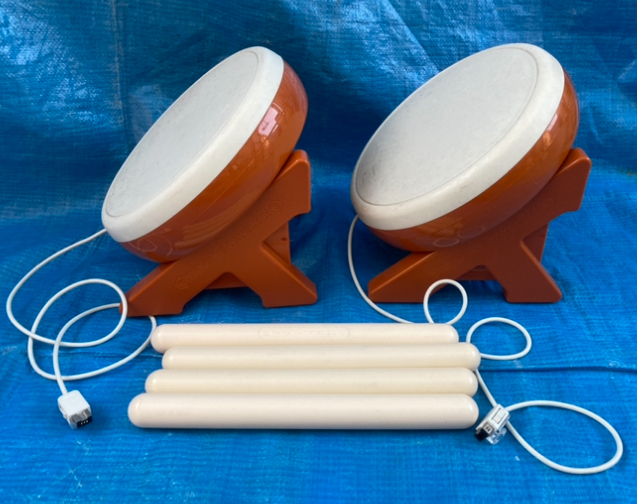 希少！wii 太鼓とバチ 2個セット 太鼓の達人 Wii ウィー 専用太鼓コントローラ タタコン 太鼓とバチ 箱