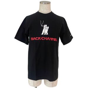 Back Channel バックチャンネル【S】メンズ トップス 半袖 Tシャツ ブラック 黒 ロゴ イラスト 綿100% 送料無料 匿名配送