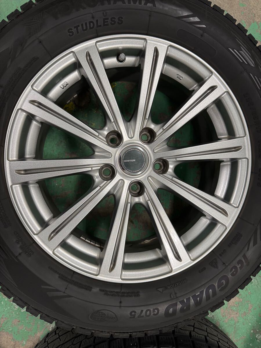 Millous アルミ付きスタッドレスタイヤ4本 225/65R17 ヨコハマ アイスガードG075 スタッドレス 17インチ SUV CX-5 ★室内保管★ Millous アルミ付きスタッドレスタイヤ4本 225/65R17 ヨコハマ アイスガードG075 スタッドレス 17インチ SUV CX-5 ★室内保管★