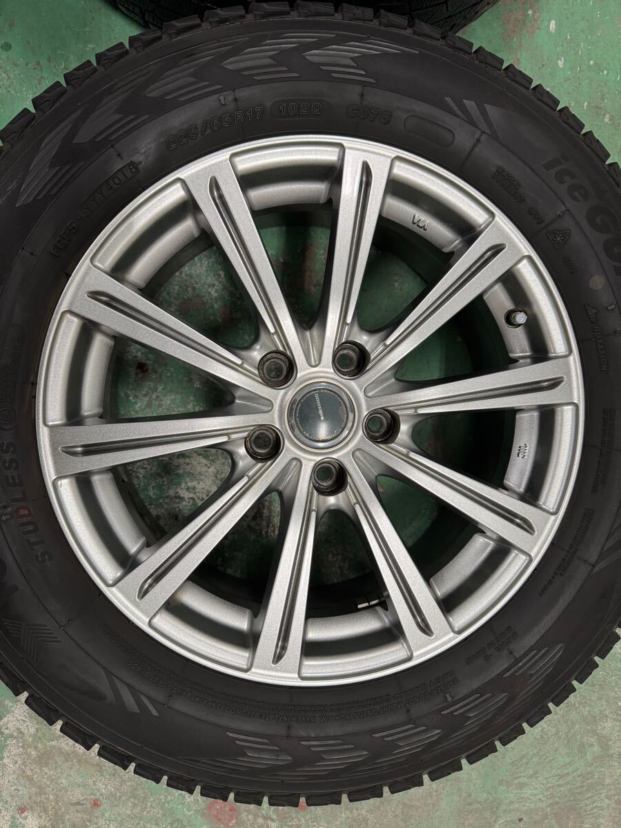 Millous アルミ付きスタッドレスタイヤ4本 225/65R17 ヨコハマ アイスガードG075 スタッドレス 17インチ SUV CX-5 ★室内保管★ Millous アルミ付きスタッドレスタイヤ4本 225/65R17 ヨコハマ アイスガードG075 スタッドレス 17インチ SUV CX-5 ★室内保管★