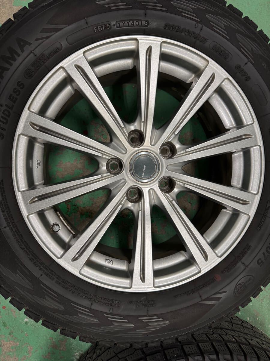 Millous アルミ付きスタッドレスタイヤ4本 225/65R17 ヨコハマ アイスガードG075 スタッドレス 17インチ SUV CX-5 ★室内保管★ Millous アルミ付きスタッドレスタイヤ4本 225/65R17 ヨコハマ アイスガードG075 スタッドレス 17インチ SUV CX-5 ★室内保管★