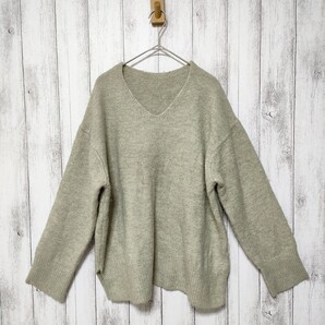 adapt retailing (L) ヤク風Vネックニット