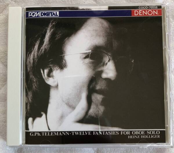 CD-Dec / DENON / ハインツ・ホリガー (オーボエ) / テレマン_無伴奏オーボエのための12の幻想曲