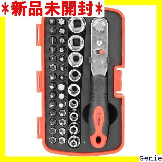 E-Value ドライバー&ビット・ソケットセット 38pcs 家具の組み立て・メンテナンス用 EMT-38C 243