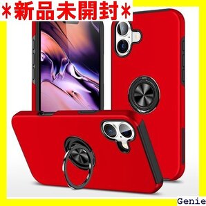 スマホケース iPhone16 iPhone 16 ケ ケース 耐衝撃ケース 衝撃 カバー スタンド付き レッド 65