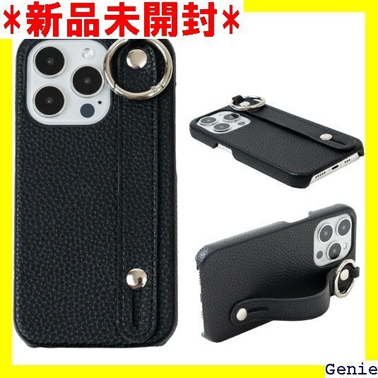 SUNNY&GO iPhone14 Pro ケース ス カバー アイフォン レザー iPhone15 ブラック 79