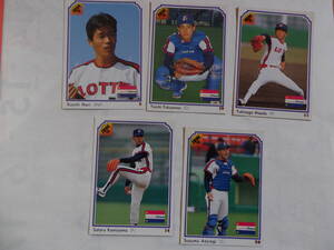 BBM 1991 Professional Baseball карта .. один Fukuzawa . один передний рисовое поле . длина Komiyama Satoru синий .. Lotte Orion z