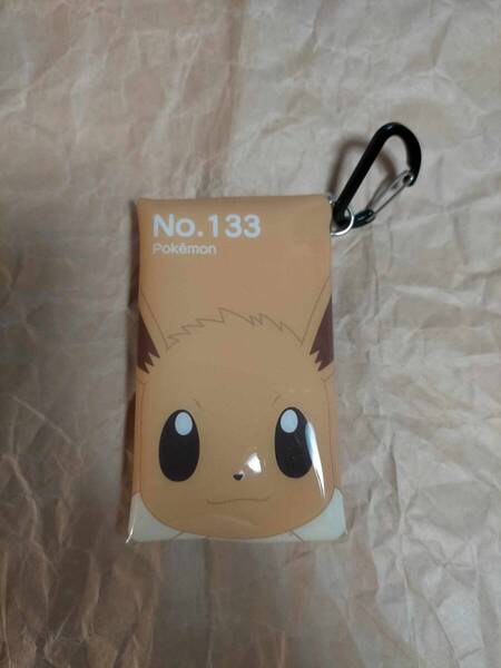 ポケモン クリア マルチケース カラビナ 付き イーブイ キーホルダー ポケットモンスター Pokemon Carabiner MULTI CASE Eevee keychain