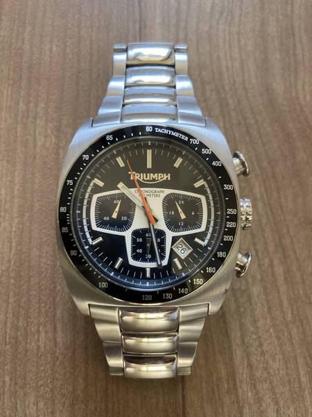 トライアンフ TRIUMPH 絶版品 レア クロノグラフ腕時計