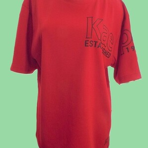 ケイパ kp582202 レッド Mサイズ ワッフル素材 吸水速乾 UV対策 ポリエステル100% 半袖Tシャツ 新品 Kaepa