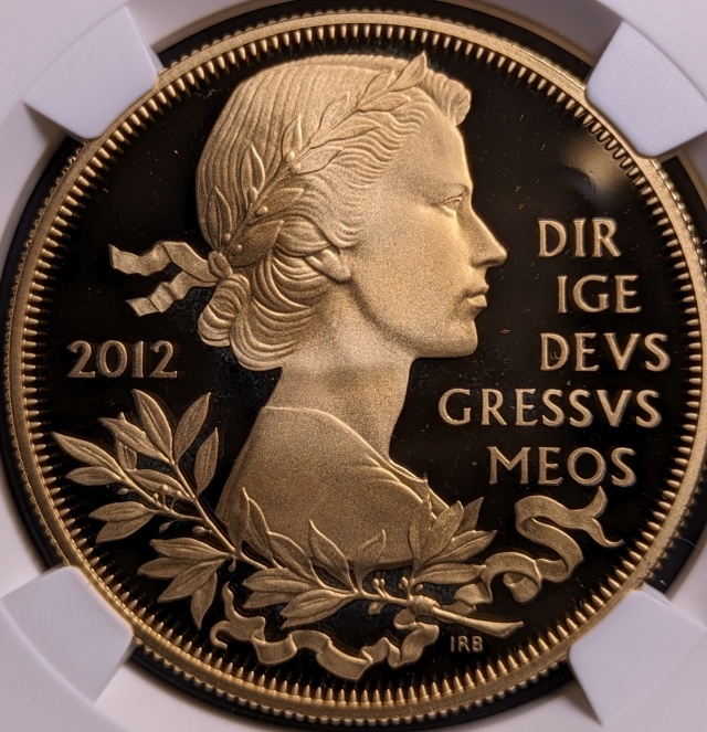 エリザベス2世 即位50年記念（盾）5ポンド金貨 – ANTIQUE COIN