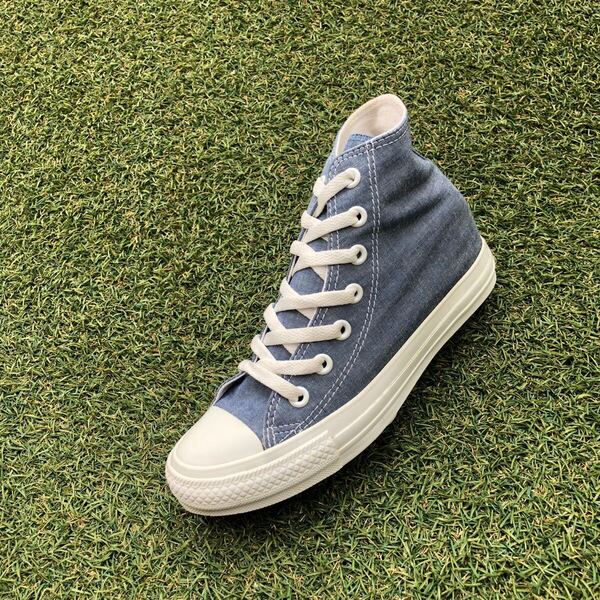 美品23.5 converse ALLSTR IN HEEL CB HI コンバース オールスター インヒール シャンブレー ハイ HA983
