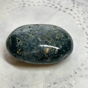 【E11605】モスアゲート*ペブル*研磨*天然石*パワーストーン*クリスタルワールド*MossAgate*