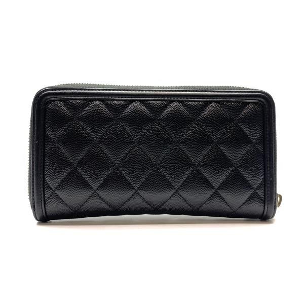 CHANEL シャネル A84449 CCフィグリー 長財布 ラウンドファスナー キャビアスキン 黒 ブラック ココマーク レディース 管理RY24004126 CHANEL シャネル A84449 CCフィグリー 長財布 ラウンドファスナー キャビアスキン 黒 ブラック ココマーク レディース 管理RY24004126