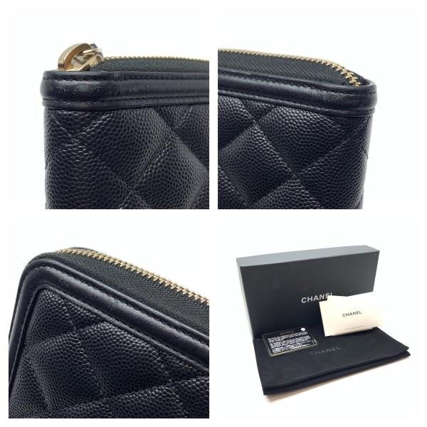 CHANEL シャネル A84449 CCフィグリー 長財布 ラウンドファスナー キャビアスキン 黒 ブラック ココマーク レディース 管理RY24004126 CHANEL シャネル A84449 CCフィグリー 長財布 ラウンドファスナー キャビアスキン 黒 ブラック ココマーク レディース 管理RY24004126