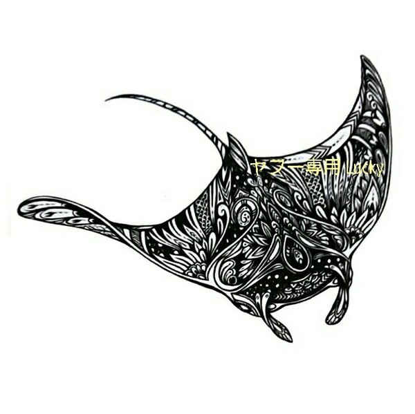 転写 ステッカー 車 カッティングステッカー シール シート デカール Manta ray オニイトマキエイ エイ 魚 海魚 バイク 装飾 luk666
