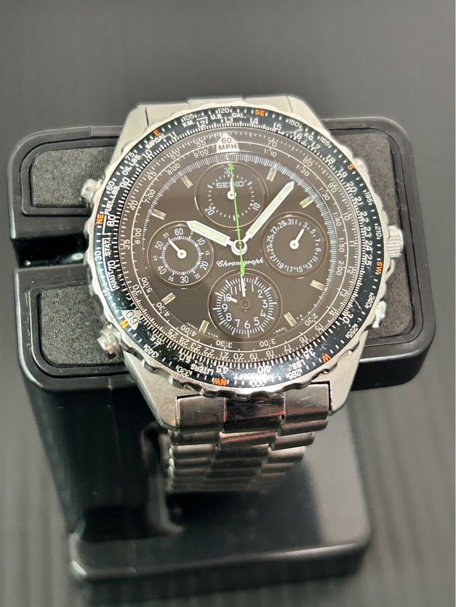 SEIKO セイコー スカイプロフェッショナル 7T34-6A20 クロノ