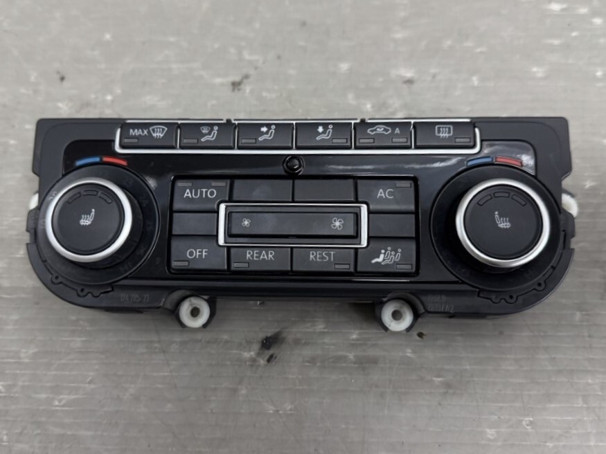 VW シャラン 右H (7NCAV) 純正 破損無 動作保証 エアコンスイッチパネル A/Cスイッチ 5K0 907 044 FL p050818