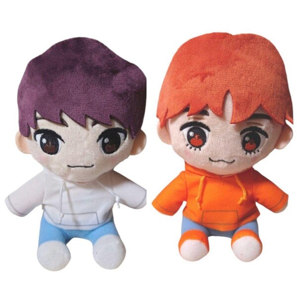TOMORROW X TOGETHER ちょこんとおすわりぬいぐるみ ボムギュ スビン 2点セット 新品タグ付き プライズ限定品