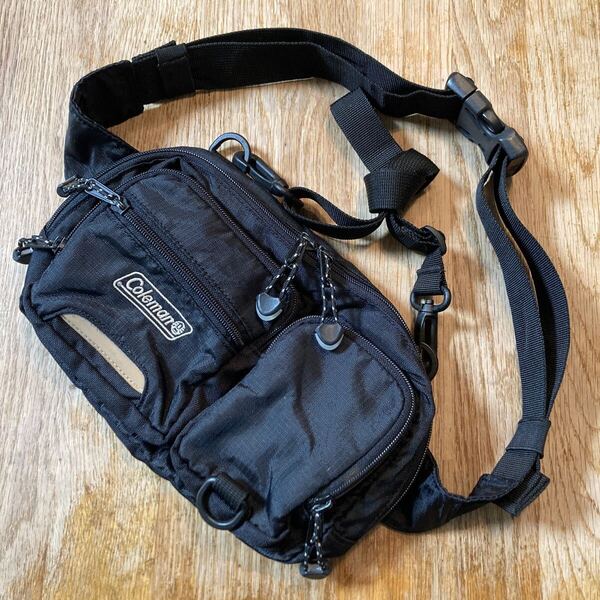 Coleman pouch bag used コールマン ウエストポーチ ボディバッグ ブラック ユーズド