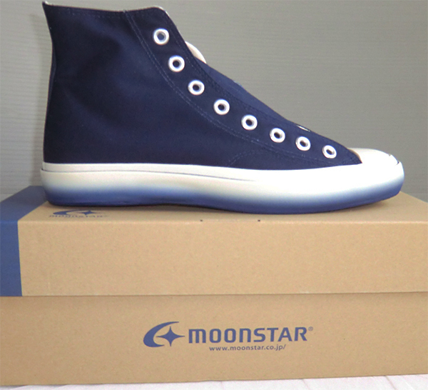 日本製 MADE IN KURUME スニーカー 27㎝ JP003 月星 ヴァルカナイズ製法 moonstar 紺